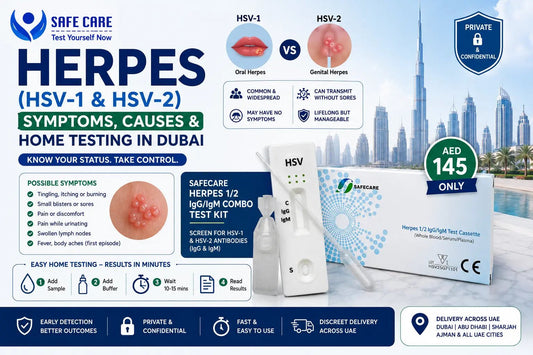 Herpes (HSV-1 & HSV-2): Symptoms, Causes and Home Testing in Dubai & UAE - Safe Care Kit