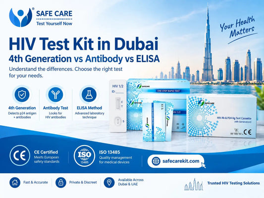 HIV Test Kit Dubai: HIV 4th Gen vs Antibody vs ELISA - Safe Care Kit